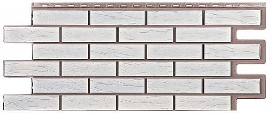 Фасадная панель T-Сайдинг-Кирпич Саман Белый купить в Гагарине