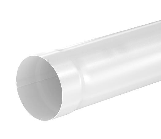 Водосток Aquasistem, система 150/100 - Труба водосточная 1.00м RAL 9003 Белый купить в Гагарине