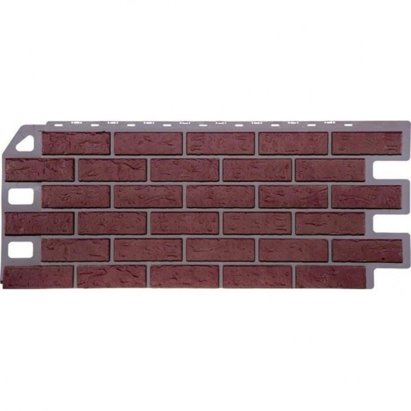Фасадная панель FineBer, Кирпич, Красный купить в Гагарине