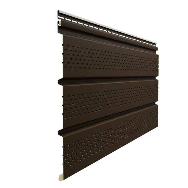 Софит Элит со сплошной перфорацией Коричневый (темный дуб) купить в Гагарине