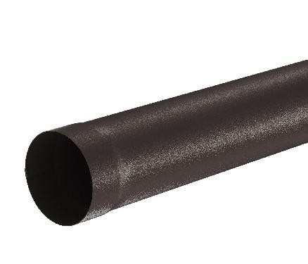 Водосток Aquasistem, Система 125x90 - Труба водосточная 1.00м RR 32 Тёмно-коричневый matt купить в Гагарине