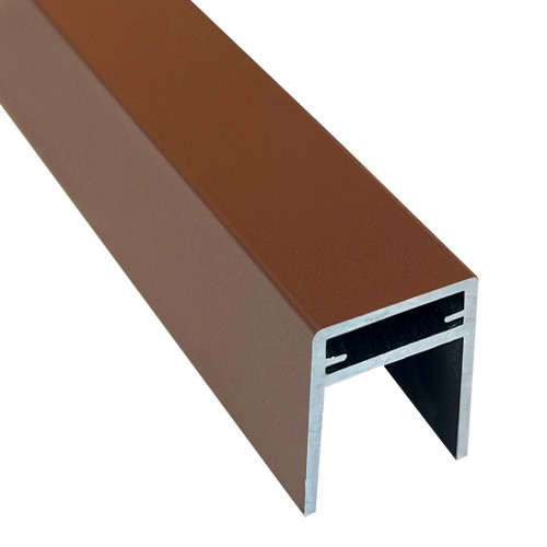 П-профиль Алюминиевый EasyDecking 35x25 Коричневый купить в Гагарине
