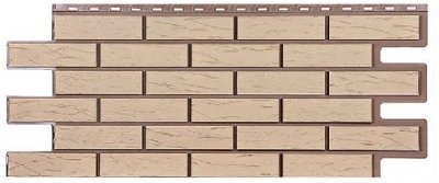 Фасадная панель T-Сайдинг-Кирпич Саман Желтый