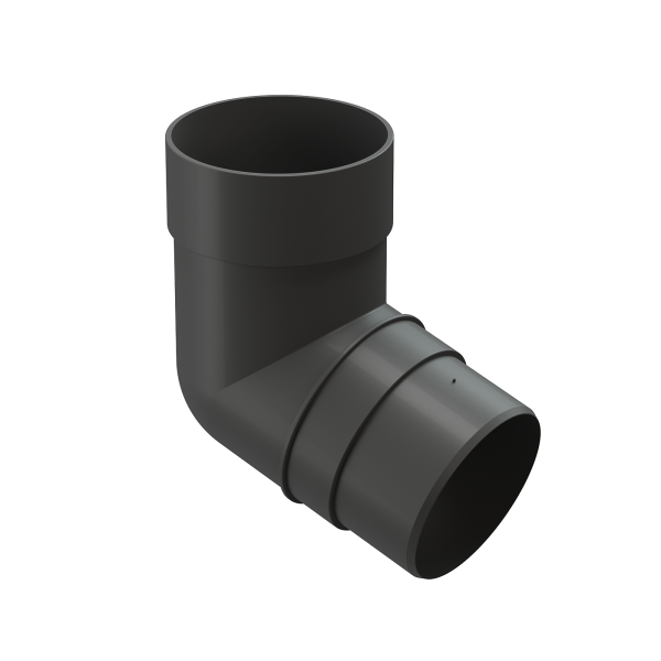 Колено 72˚ для водосточной трубы Docke Premium Графит купить в Гагарине