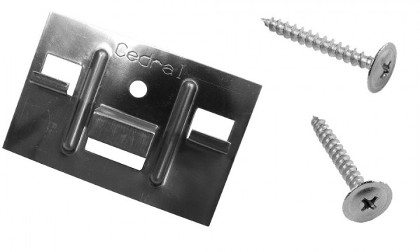 КЛЯММЕР + САМОРЕЗЫ 3,9Х30ММ ДЛЯ CEDRAL CLICK 250 ШТ (ПО ДЕРЕВУ) купить в Гагарине