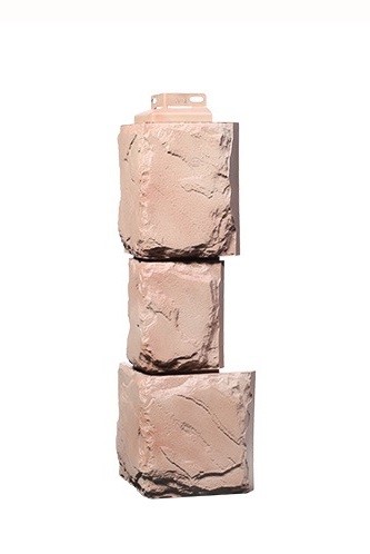 Угол наружный «Камень крупный» Терракотовый купить в Гагарине