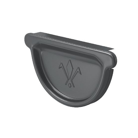 Водосток Aquasistem, система 150/100 -  Заглушка универсальная с резиновым уплотнителем RAL 7024 Тёмно-серый купить в Гагарине