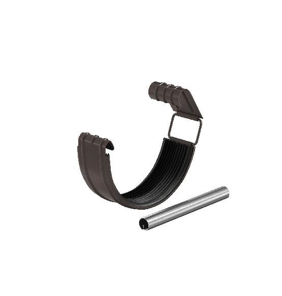 Водосток Aquasistem, система 150/100 - Соединитель желоба с резиновым уплотнителем RR 32 Тёмно Коричневый купить в Гагарине