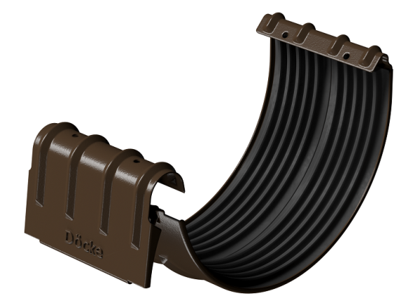 Соединитель желобов D125 Döcke STAL PREMIUM Каштан, (RAL 8017) купить в Гагарине