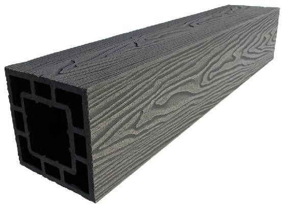 Столб опорный ДПК 3D GardenParkett фактура дерева Графит купить в Гагарине