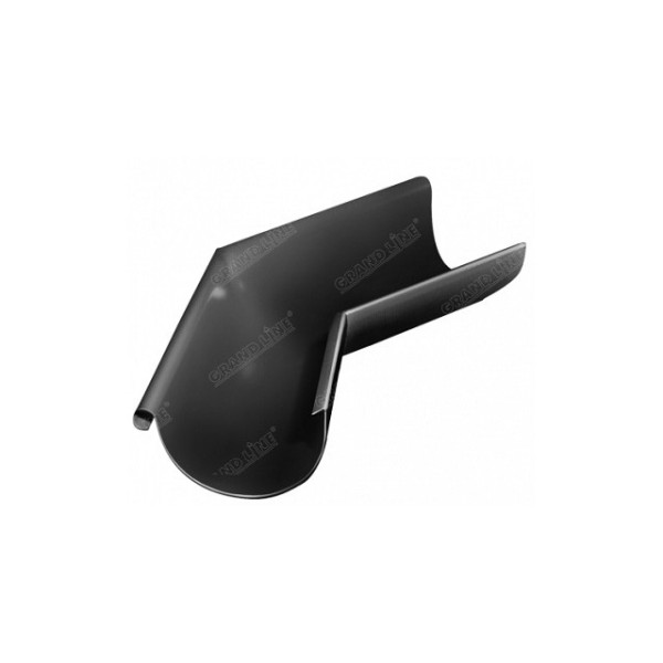 Водосток Grand Line 125x90 – Угол наружный 135° RAL 9005 купить в Гагарине