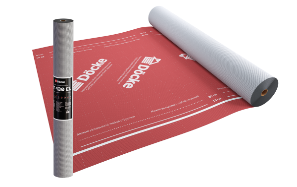 Супердиффузионная мембрана Docke, АT 130 EL трёхслойная, (универсальная с клеевой полосой) купить в Гагарине