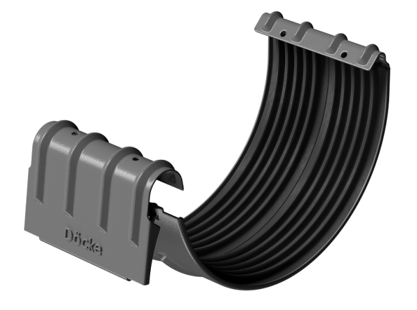 Соединитель желобов D125 Döcke STAL PREMIUM Графит, (RAL 7024) купить в Гагарине
