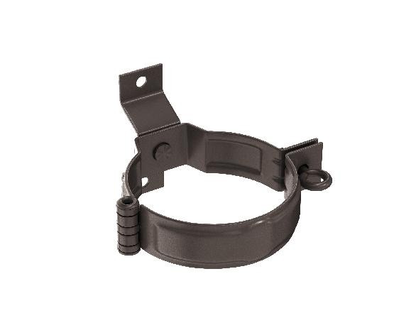 Водосток Aquasistem, система 125x90 - Декоративный хомут трубы под дерево с комплектом крепления RR 32 Тёмно-Коричнневый купить в Гагарине