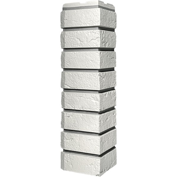 Угол наружный ДАЧНЫЙ Серия Баварский кирпич Белый купить в Гагарине