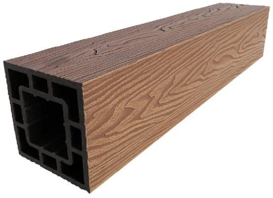 Столб опорный ДПК 3D GardenParkett фактура дерева Светло-коричневый купить в Гагарине