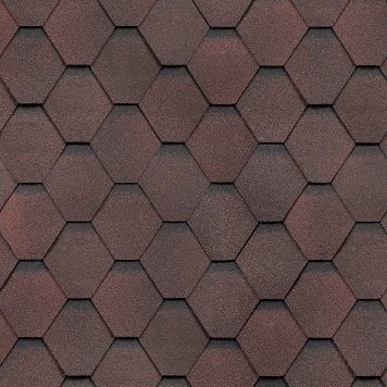 Гибкая черепица Shinglas, серия Классик, коллекция Кадриль – Гранат купить в Гагарине