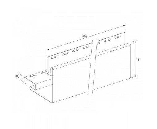 Внешний угол для винилового сайдинга VOX STANDART купить в Гагарине