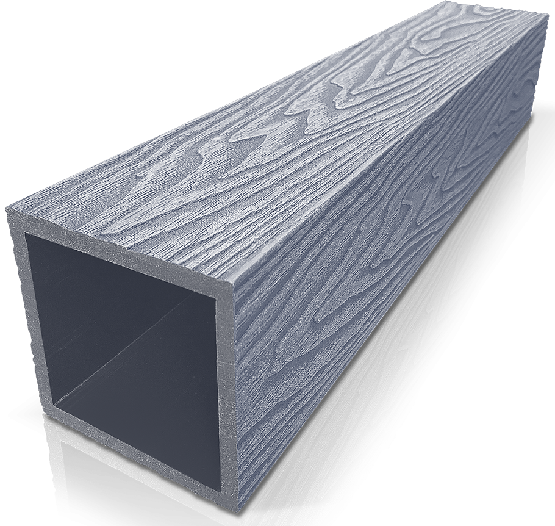 Столб ДПК 3D GardenParkett фактура дерева Серый купить в Гагарине