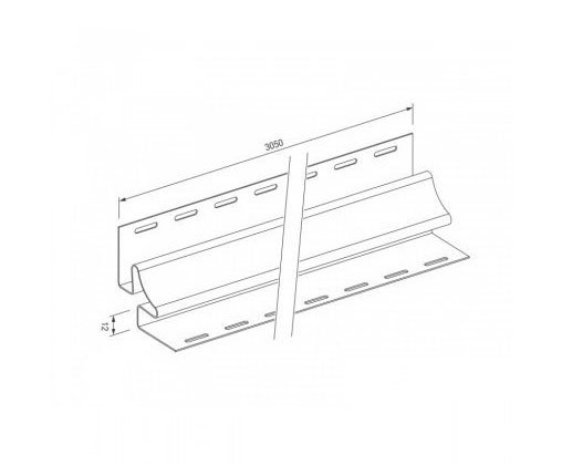 Внутренний угол для винилового сайдинга VOX STANDART купить в Гагарине
