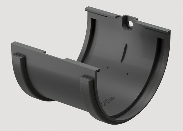 Соединитель желобов ПВХ Docke STANDART серый купить в Гагарине