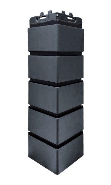 Угол Grand Line состаренный кирпич премиум Графит (шов RAL 9005) купить в Гагарине