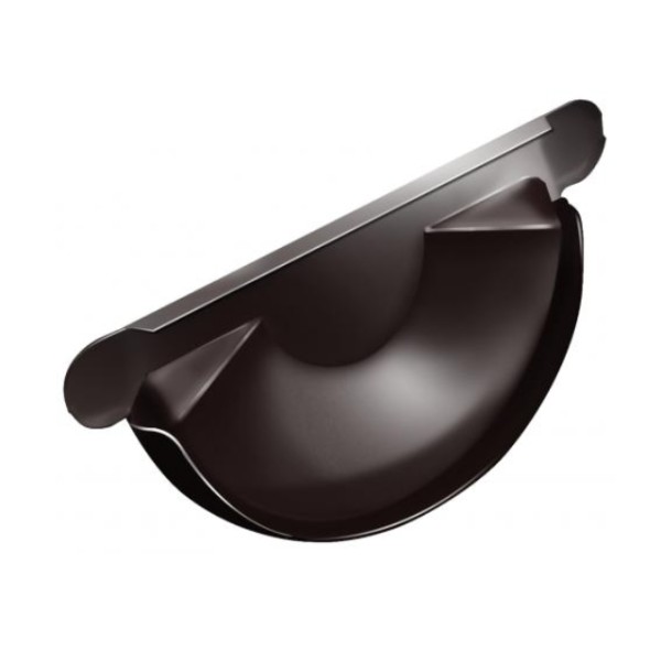 Водосток Grand Line 125x90 – Заглушка желоба RAL 8017 купить в Гагарине