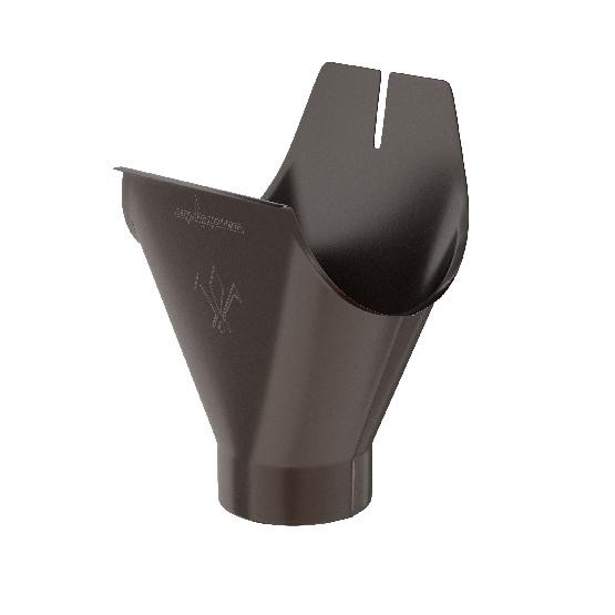 Водосток Aquasistem, система 125x90 - Воронка желоба RR 32 Тёмно Коричневый купить в Гагарине