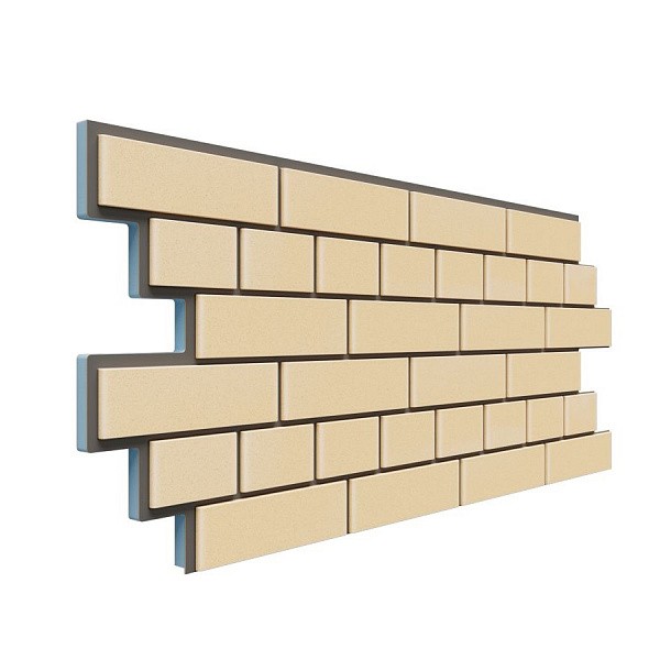 Фасадная термопанель Доломит кирпич 20мм Светло-жёлтый купить в Гагарине