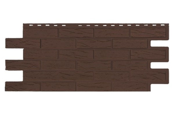 Фасадная панель T-Siding Кирпич Саман Эко Браун купить в Гагарине