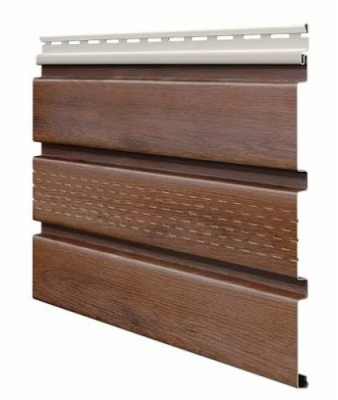 Софит ламинированный VOX UNICOLOR с центральной перфорацией, Коричневый