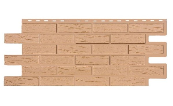 Фасадная панель T-Siding Кирпич Саман Эко Крем купить в Гагарине