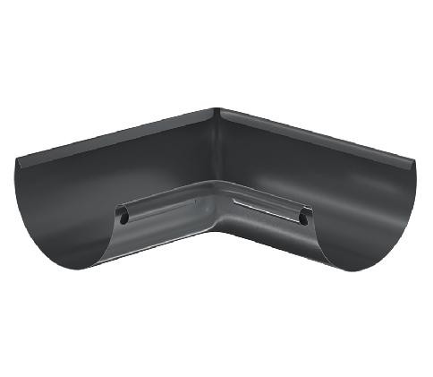 Водосток Aquasistem, система 150/100 - Угол желоба, внутренний 90° RAL 7024 Тёмно-серый купить в Гагарине