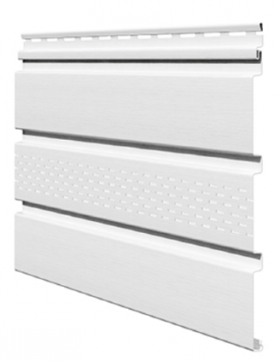 Софит ламинированный VOX UNICOLOR с центральной перфорацией, Белый