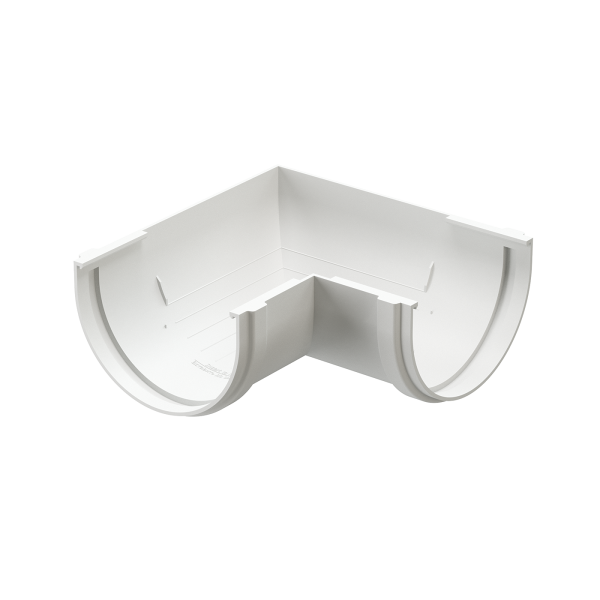 Угол желоба 90˚ Docke Premium ПВХ - Пломбир купить в Гагарине