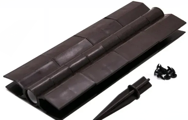 Угловой элемент поворотный, пластиковый от 60° до 300° для доски 300х30 мм из ДПК коричневый Holzhof купить в Гагарине