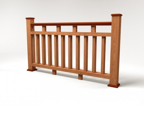 Ограждение из ДПК FG8 терракот купить в Гагарине