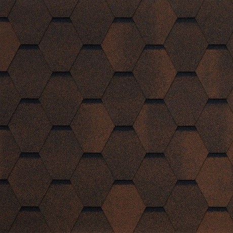 Гибкая черепица Tegola GARDA marrone 439 купить в Гагарине