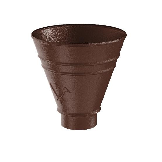 Водосток Aquasistem, Система 150/100 - Воронка водосборная круглая RAL 8017 Коричневый matt купить в Гагарине