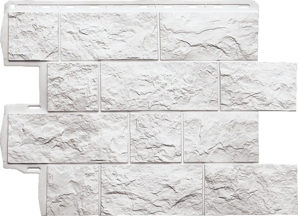 Фасадная панель Альта-Профиль Туф ЭКО Белый купить в Гагарине